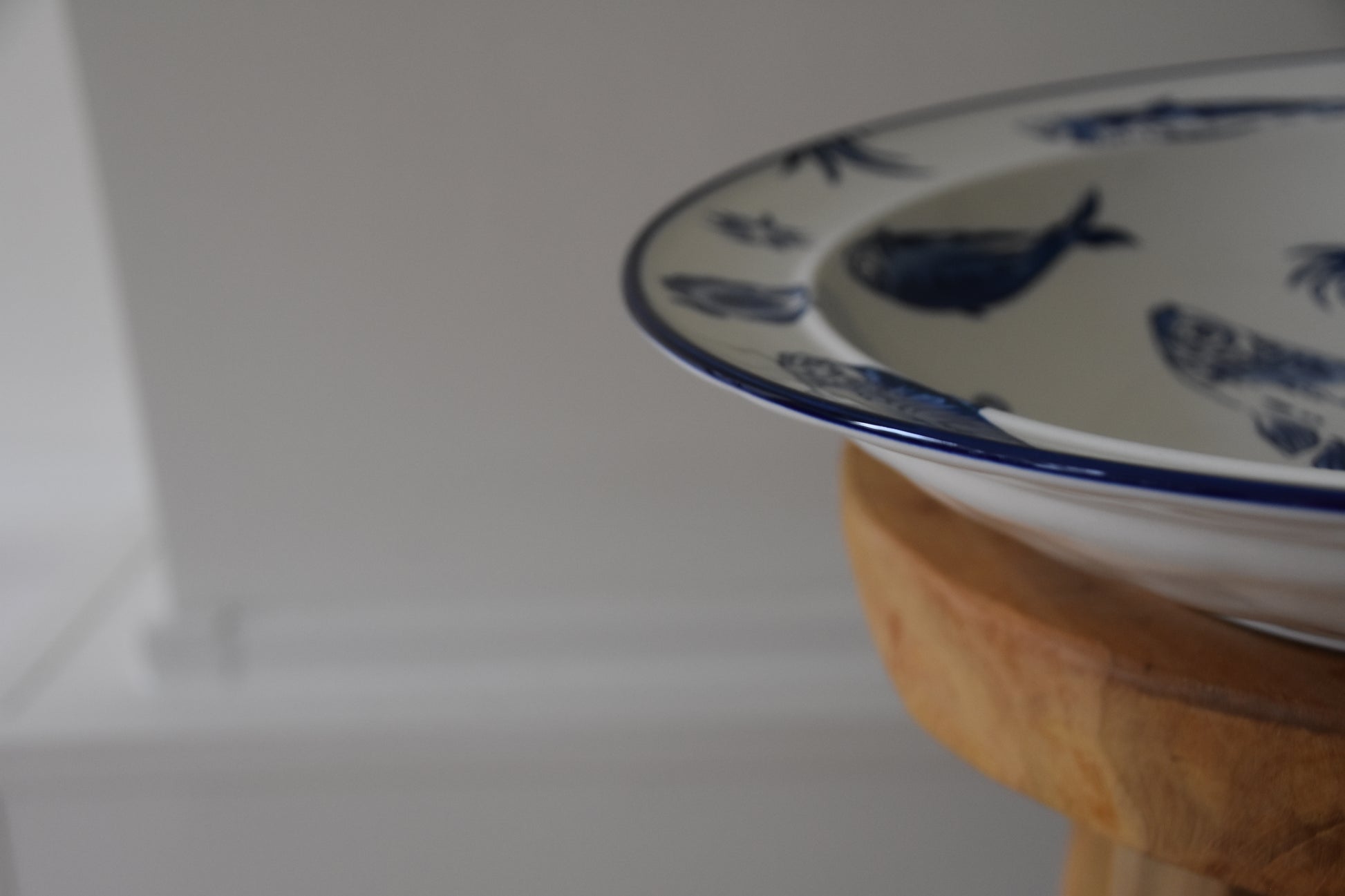 Seafood Plate Rond - Wit Blauw