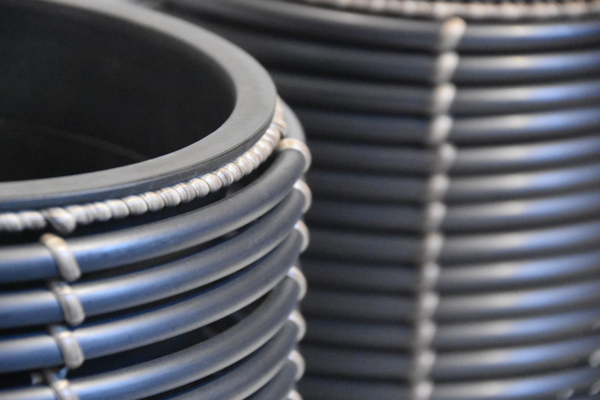 Bloem Pot Poly Rattan zwart