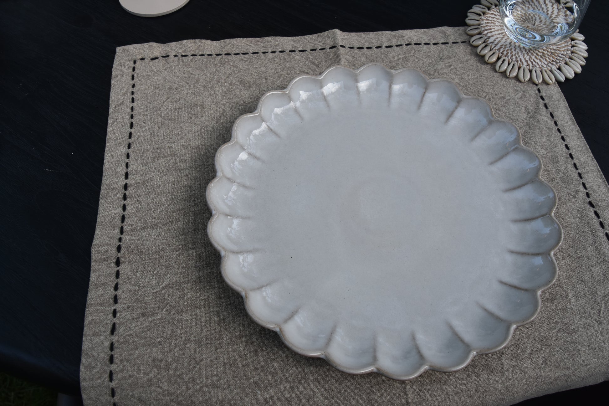 Dinerbord 28 cm Marrakesh Wit Zand