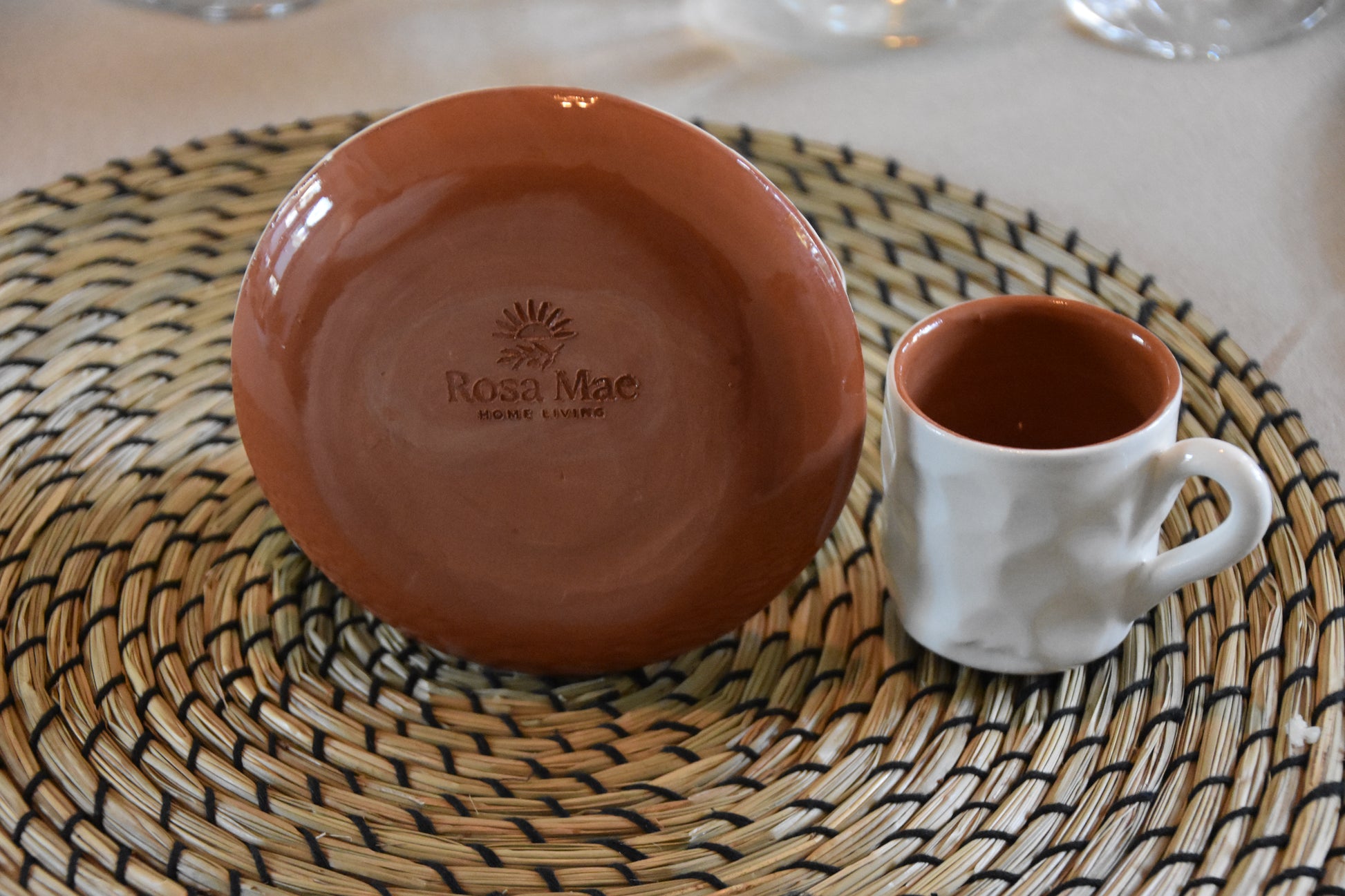 Espresso schotel Luma Clay - Set van 2