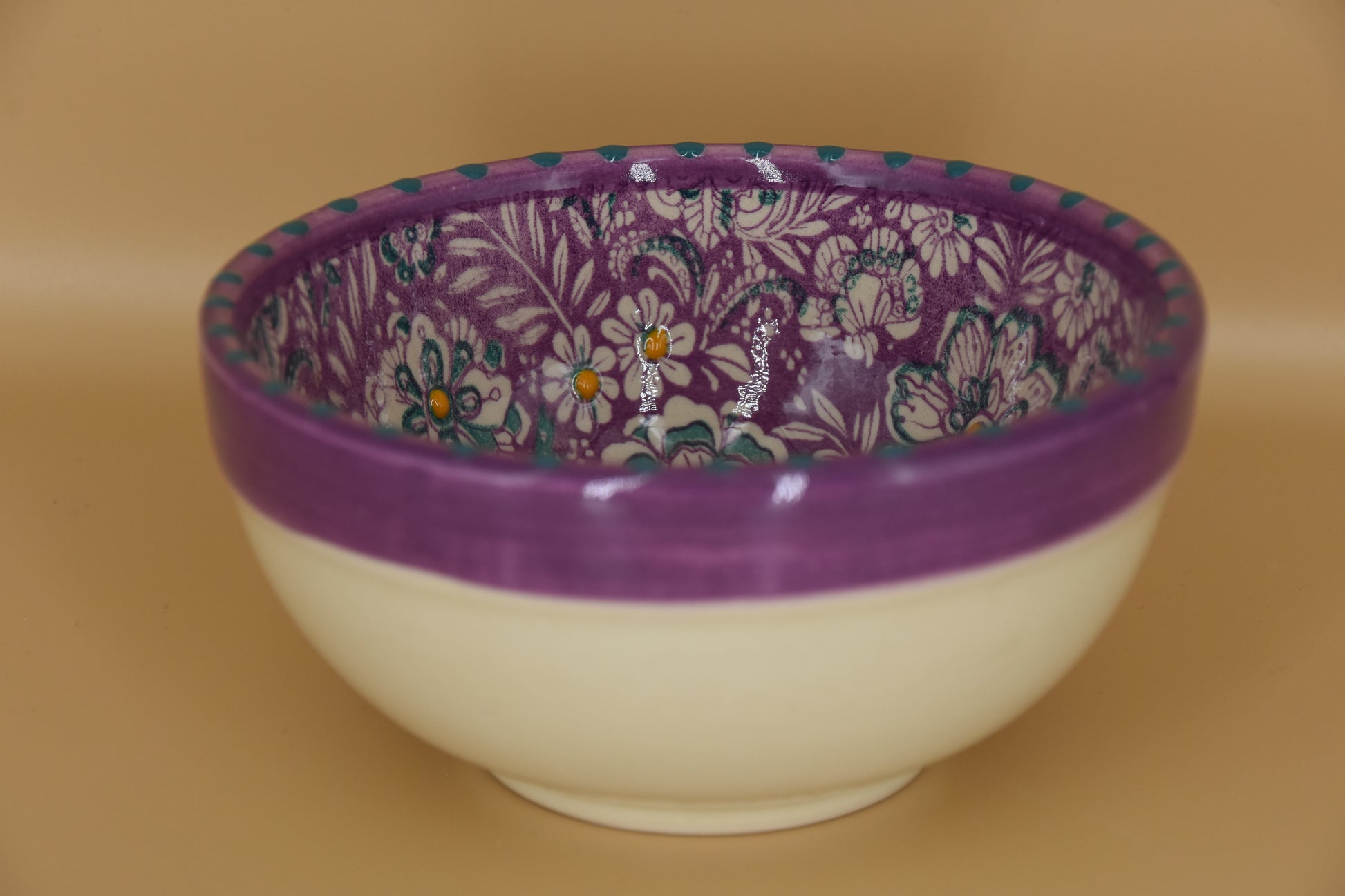 Flower Pastel kommetje – 14 cm – Handbeschilderd