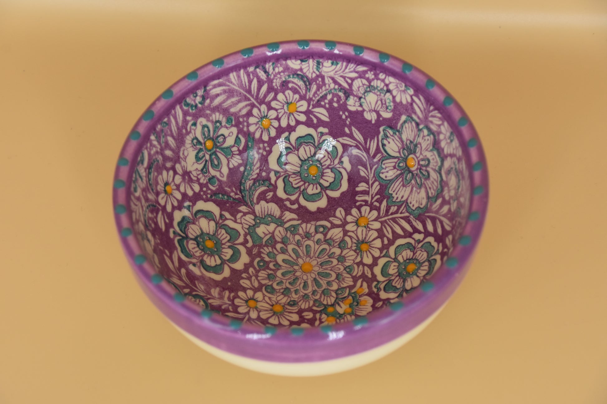 Flower Pastel kommetje – 14 cm – Handbeschilderd