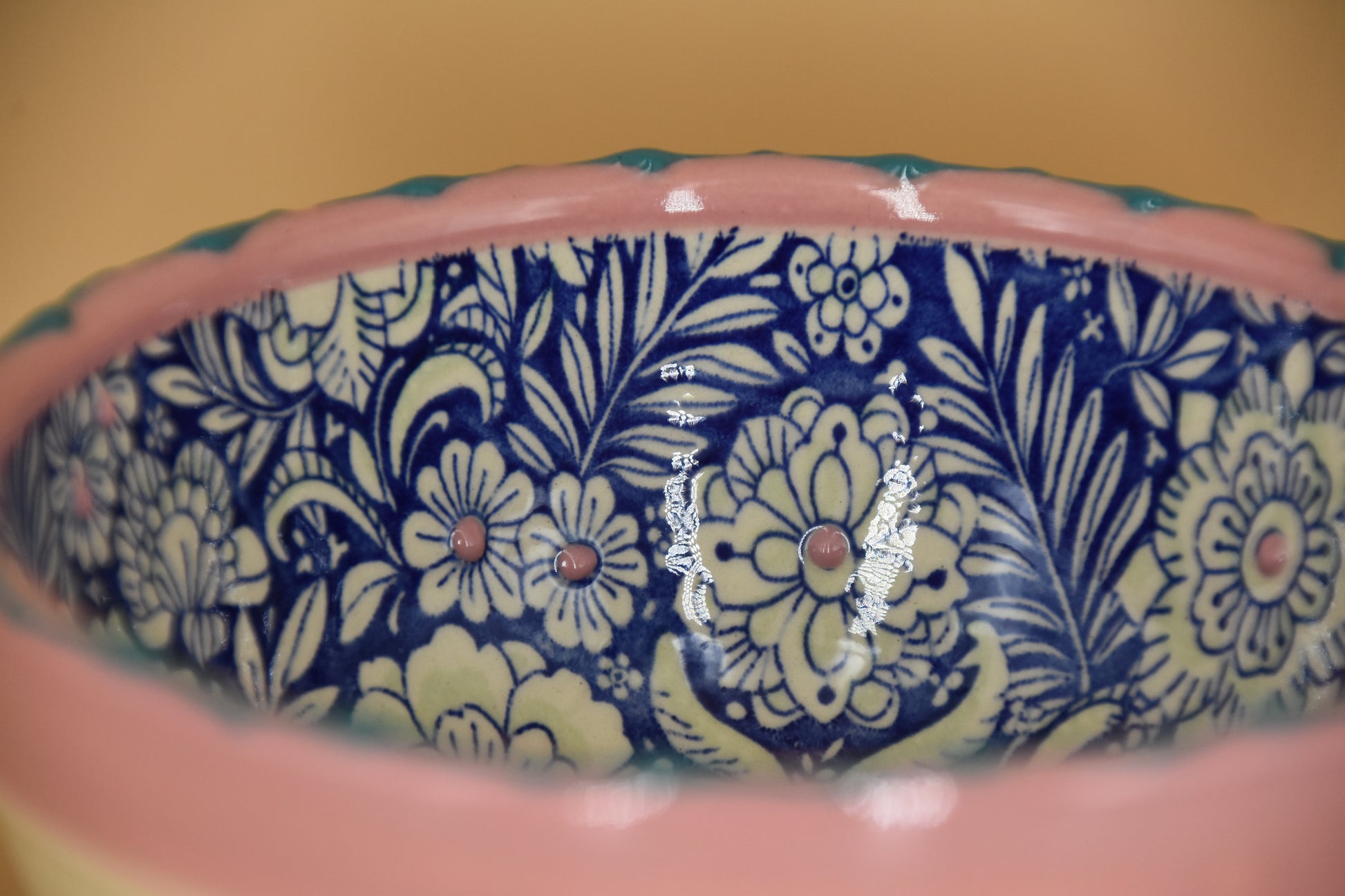 Flower Pastel kommetje – 14 cm – Handbeschilderd