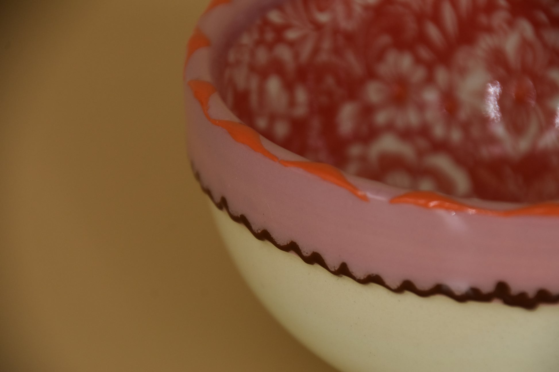 Flower Pastel kommetje – 14 cm – Handbeschilderd