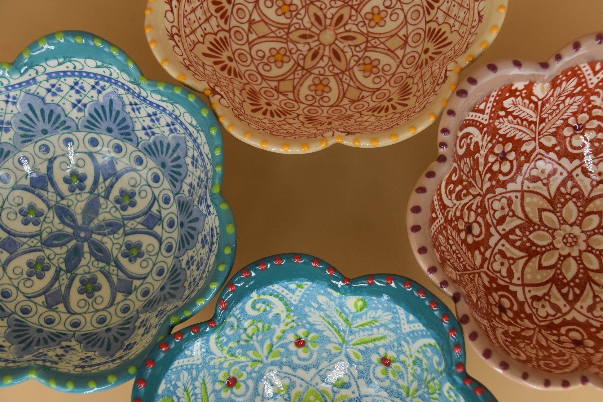 Aris Pastel kommetje – 14 x 5 cm – Handbeschilderd