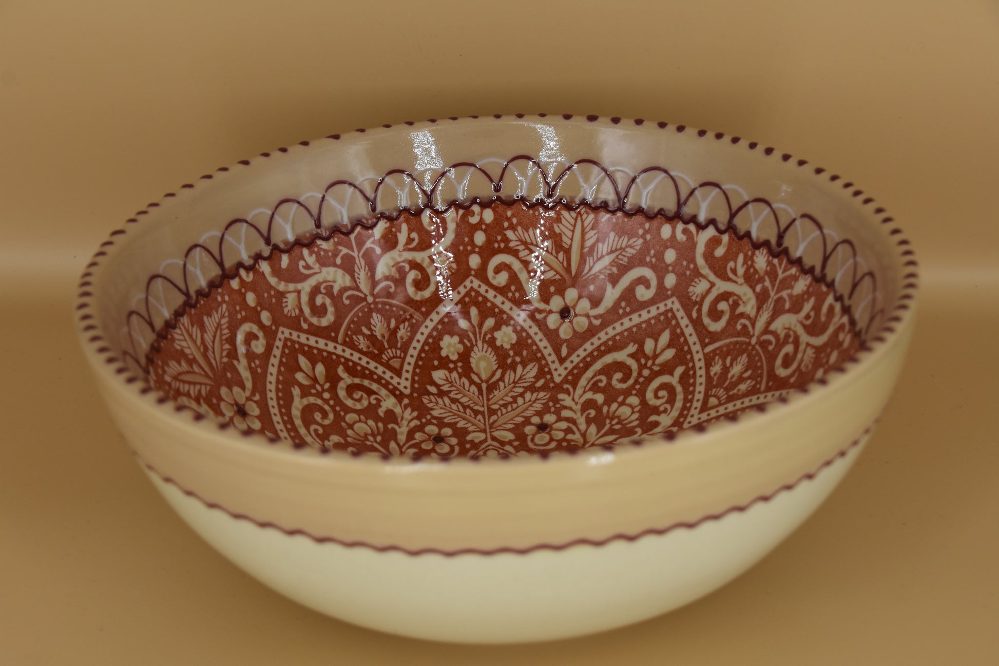 Aris Pastel schaal – 25 cm – Handbeschilderd