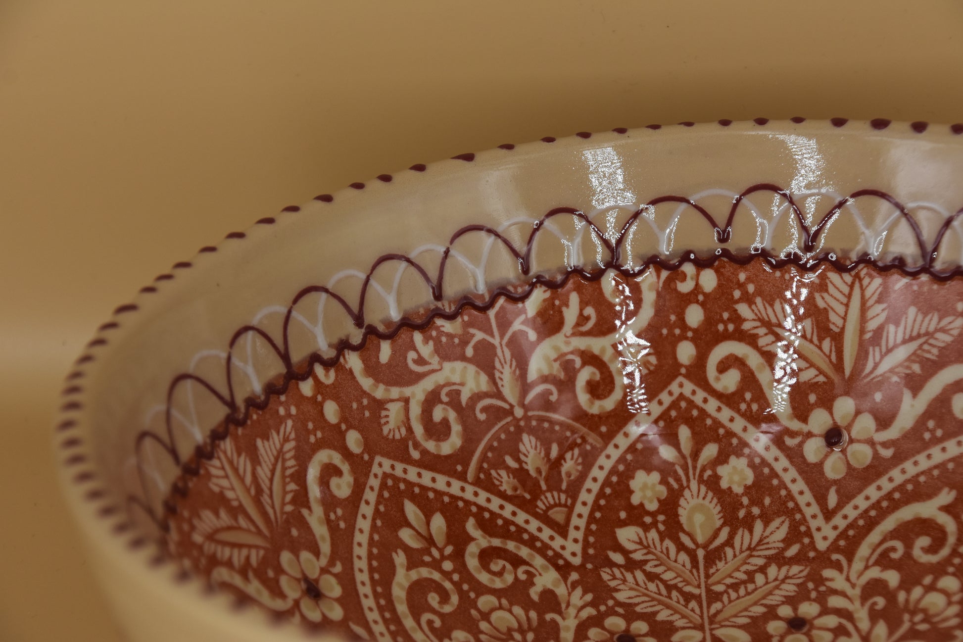 Aris Pastel schaal – 25 cm – Handbeschilderd