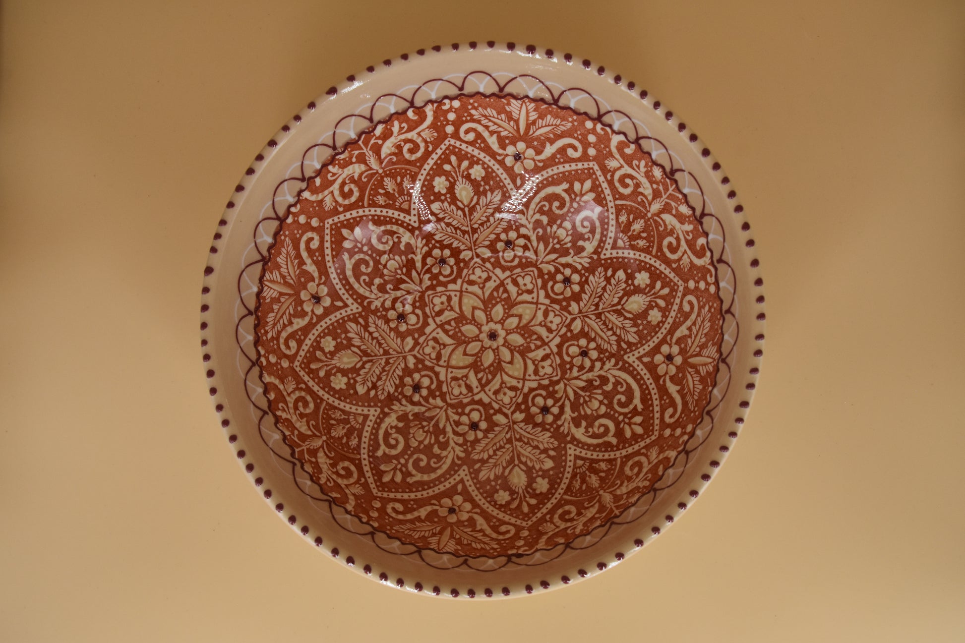 Aris Pastel schaal – 25 cm – Handbeschilderd