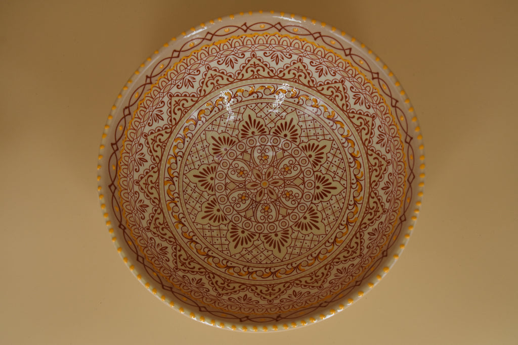 Aris Pastel schaal – 25 cm – Handbeschilderd