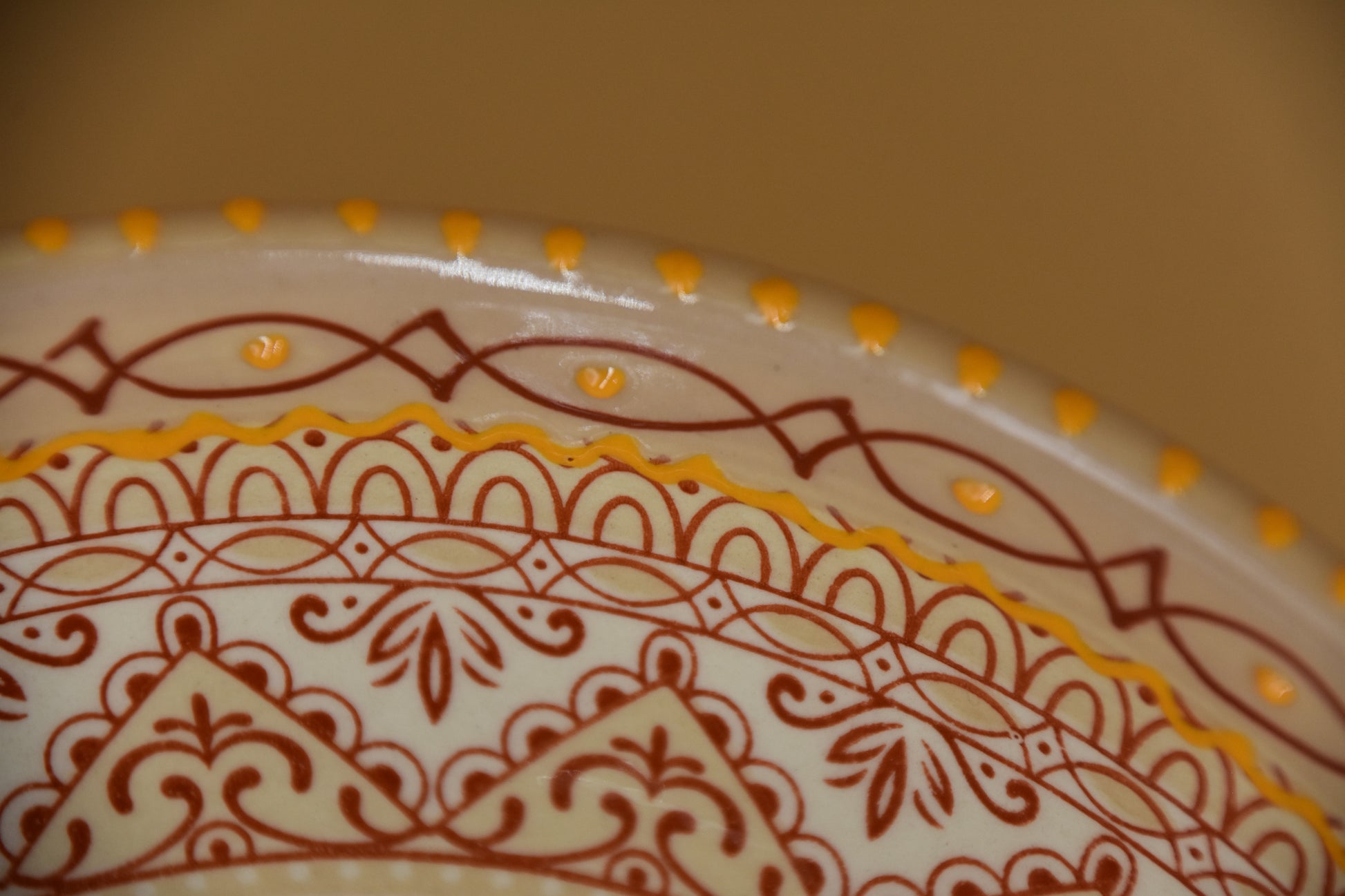 Aris Pastel schaal – 25 cm – Handbeschilderd