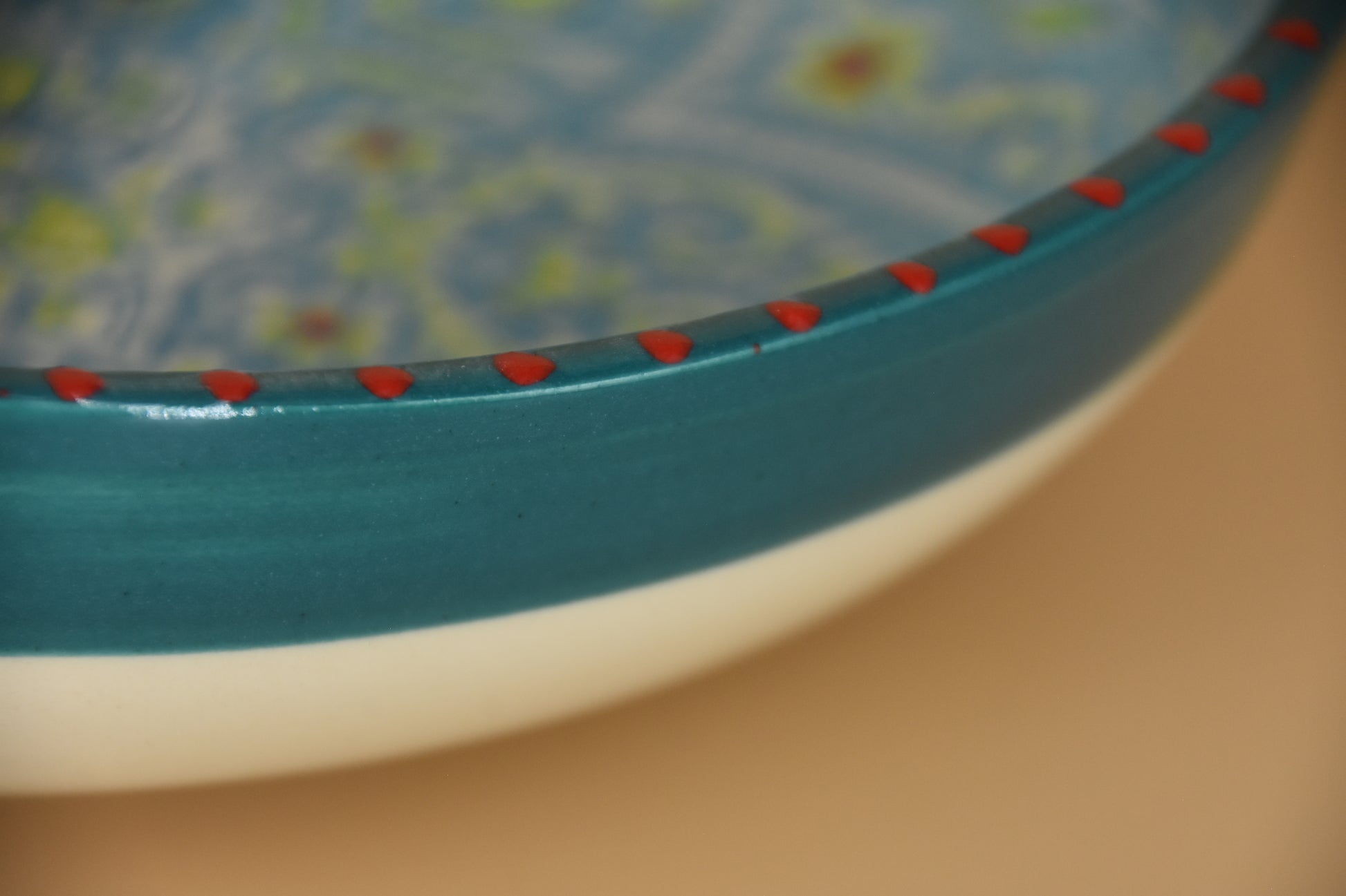 Aris Pastel schaal – 26 cm – Handbeschilderd