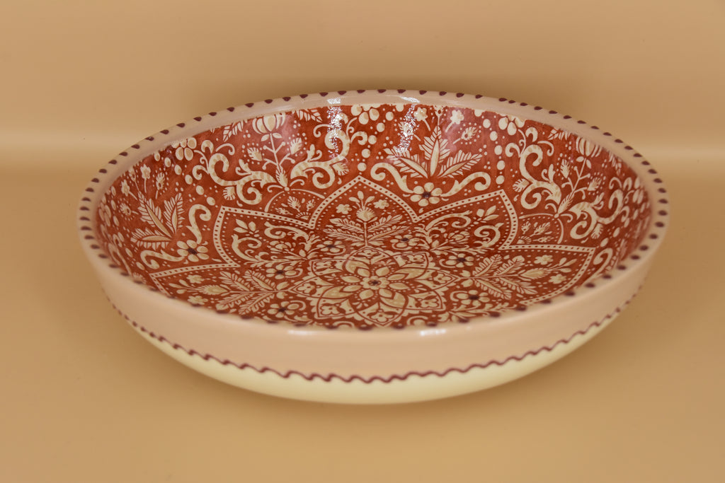 Aris Pastel schaal – 26 cm – Handbeschilderd