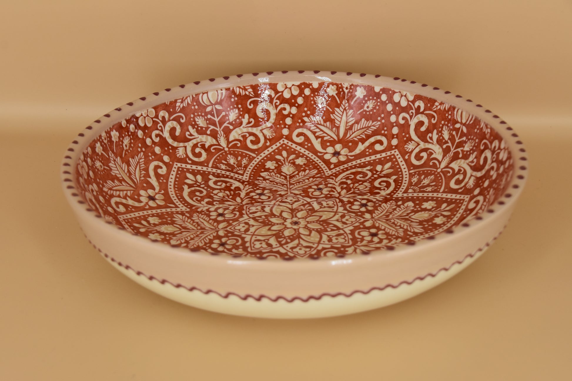 Aris Pastel schaal – 26 cm – Handbeschilderd