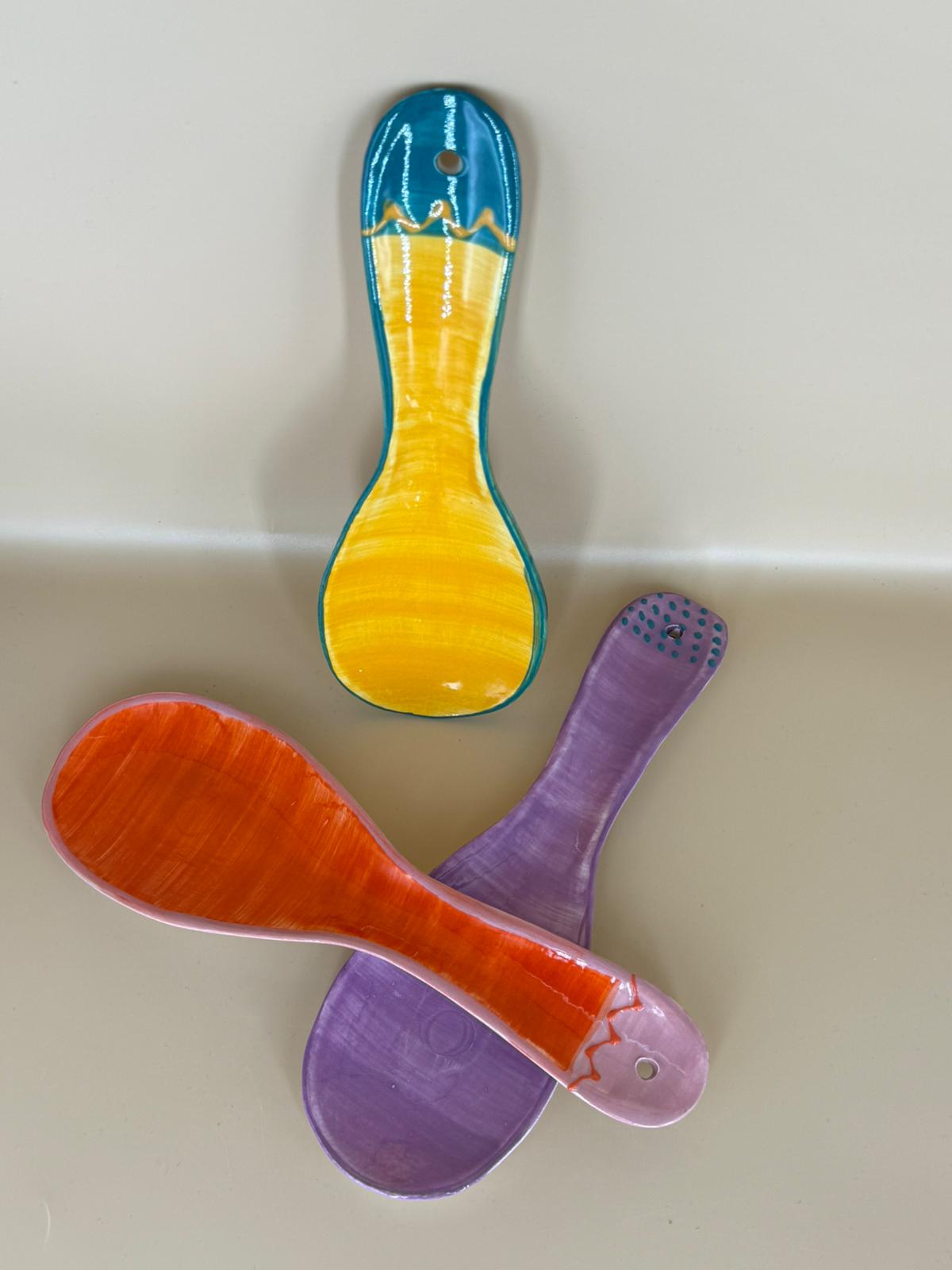 Handbeschilderde Lepelhouder – 26 cm