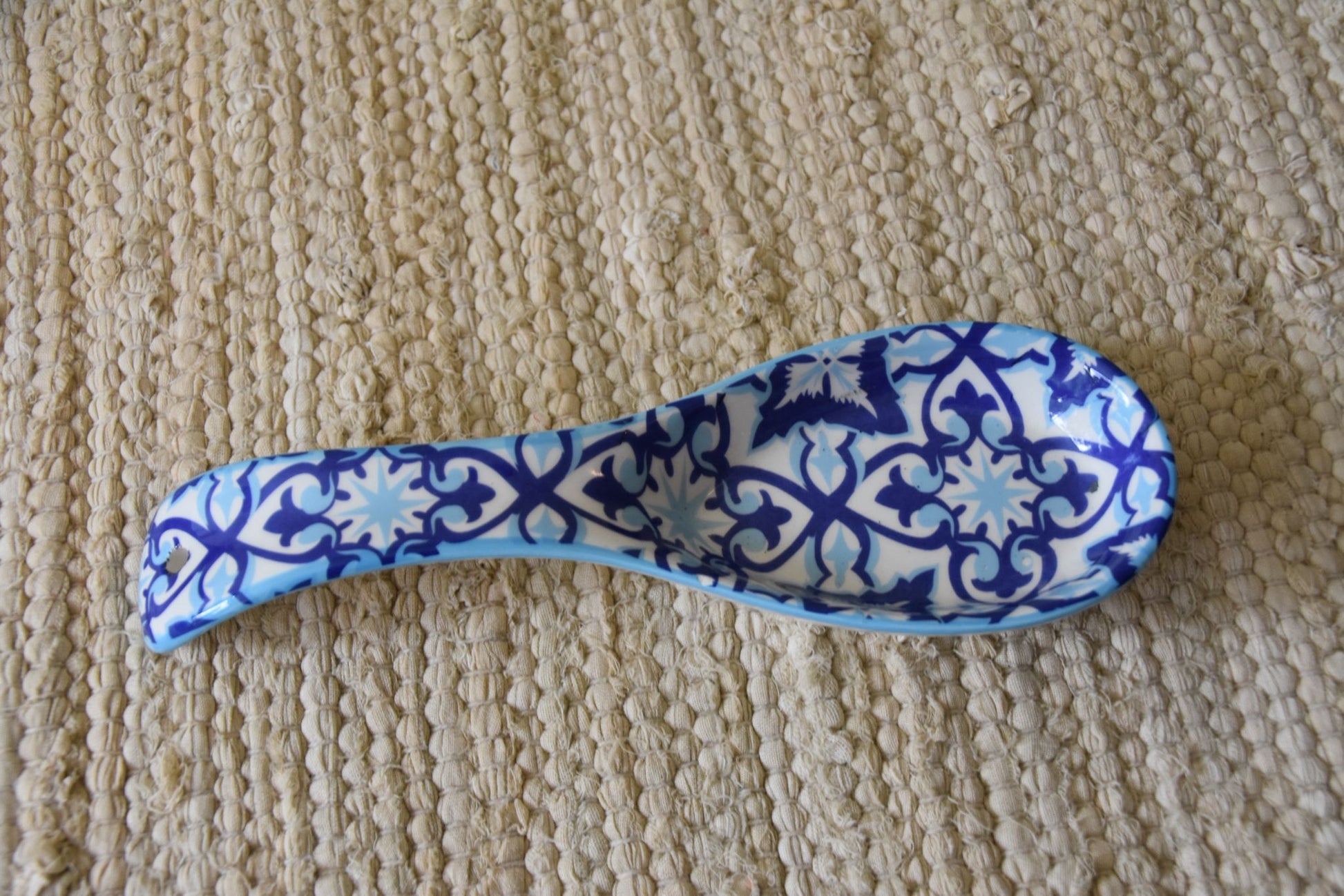 Handgemaakte keramieken sauslepel / amuse lepel