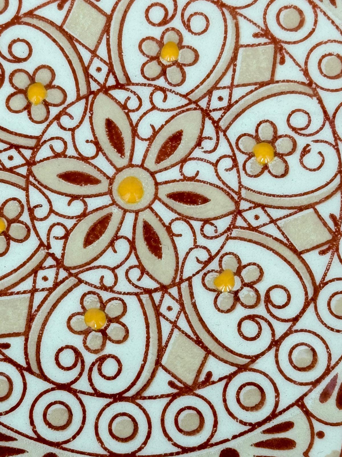 Aris Pastel schaal – 26 cm – Handbeschilderd