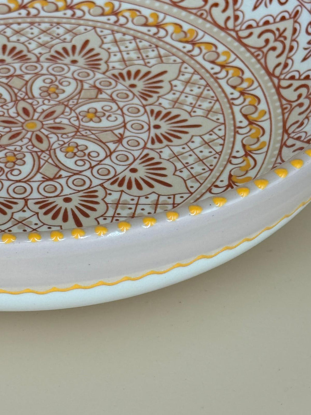 Aris Pastel schaal – 26 cm – Handbeschilderd