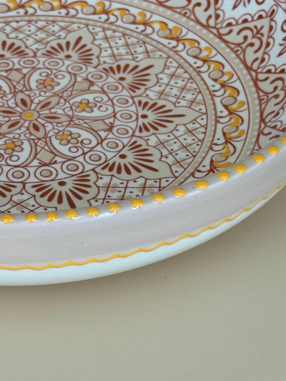 Aris Pastel schaal – 26 cm – Handbeschilderd