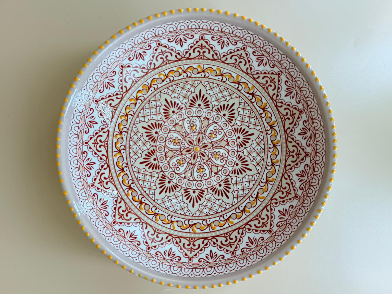 Aris Pastel schaal – 26 cm – Handbeschilderd