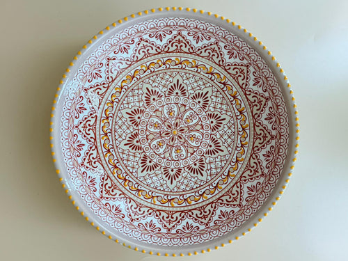 Aris Pastel schaal – 26 cm – Handbeschilderd